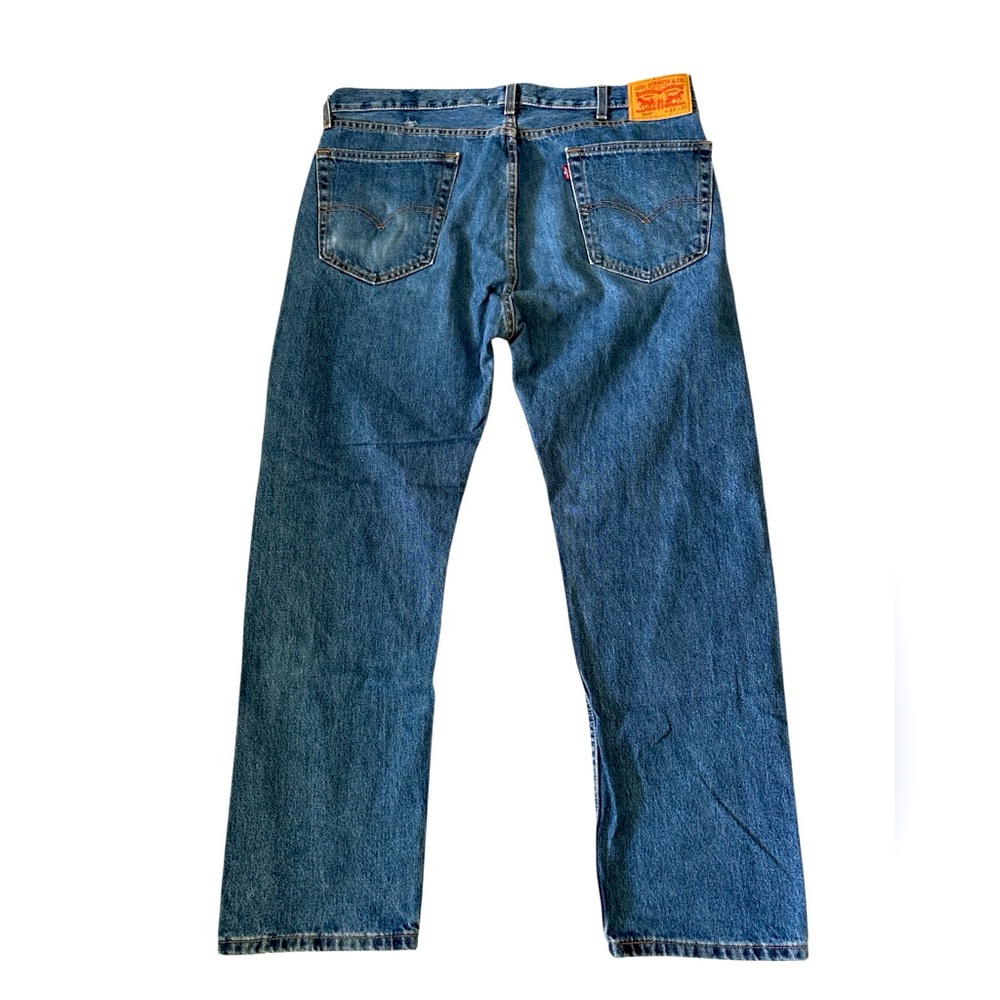 Levi's 505 Red Tab 5-Pocket Jeans, Men's Size 38 x 30, Classic Casual Denim